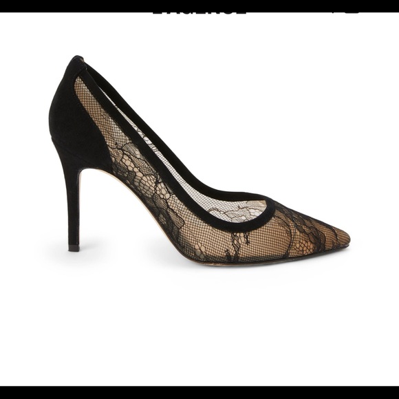 L’agence Simone Pump Black Lace Pump - Picture 6 of 7